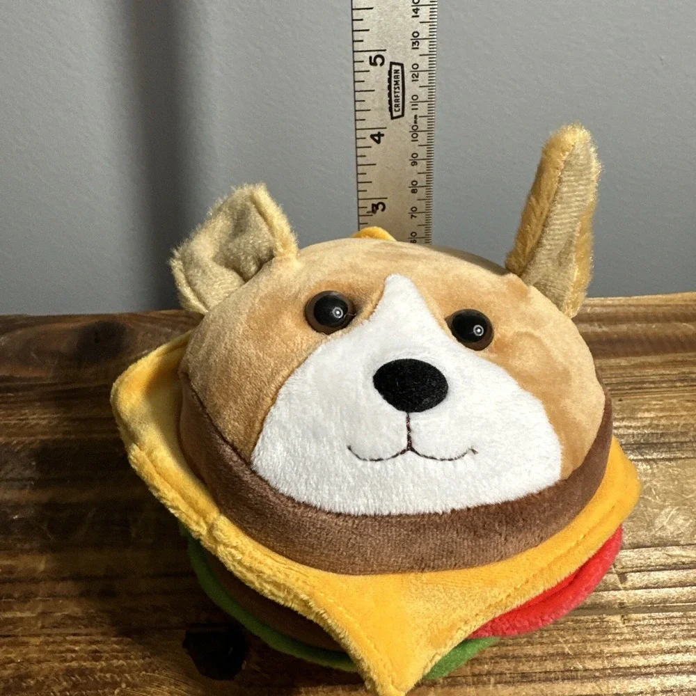 Stuffed Plush Douglas Corgi BURGER HAMBURGER Foodie Dog